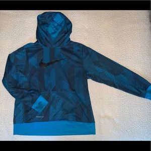 Blue and black Nike blue sweatshirt